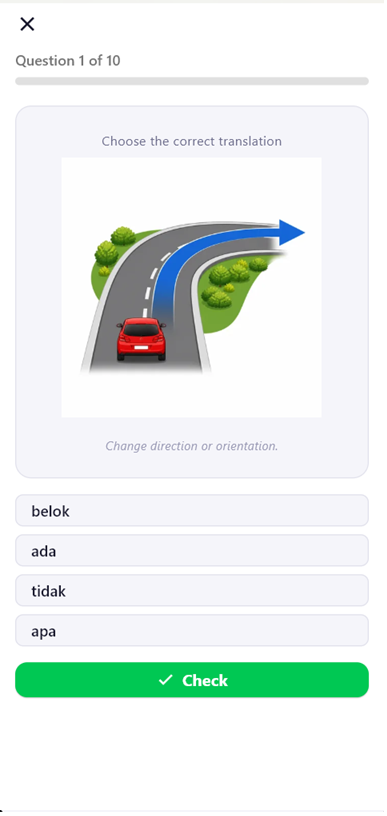 Adaptive quiz questions